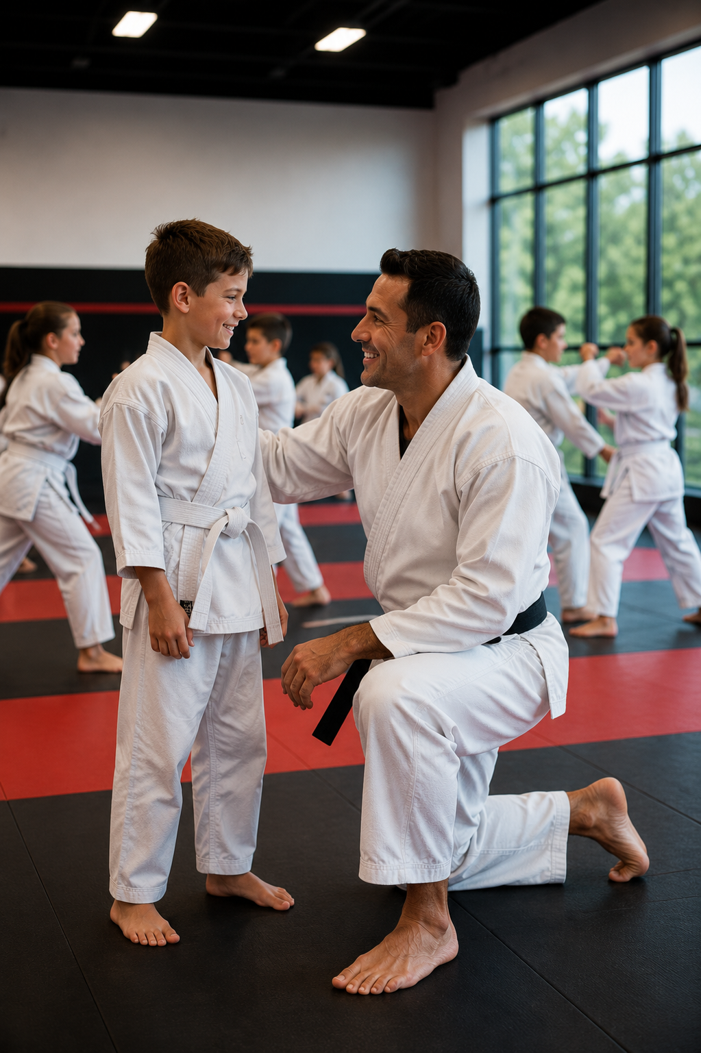 ADK instructor coaching a young student in Magnolia